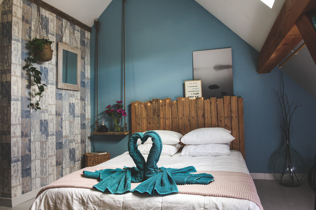 Chambre d'ami ambiance Bord de mer maritim-schlafzimmer