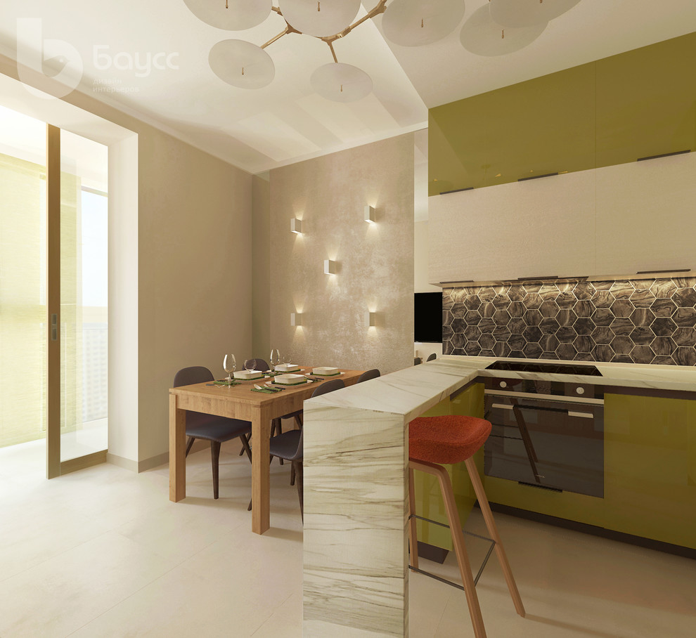 Проект "ФИСТАШКОВЫЙ". Квартира 85 кв. м