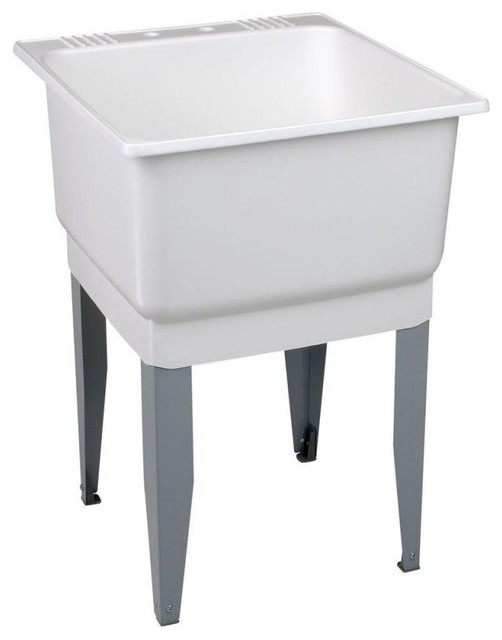 Mustee UtilaTub Laundry Tub Combo 25"x23"x33" Transitional Utility