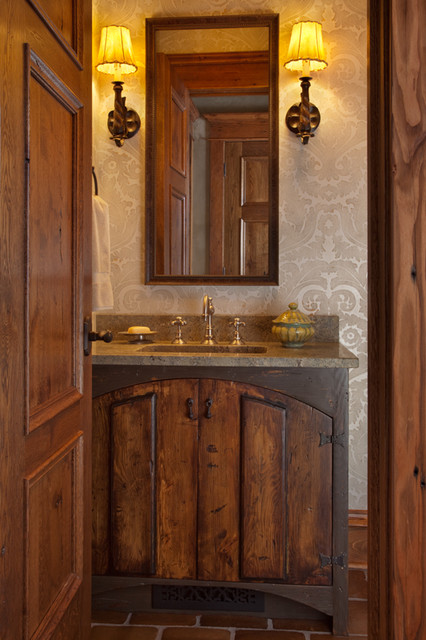 Aspen Canyon Ranch Rustic Powder Room Other By Faure