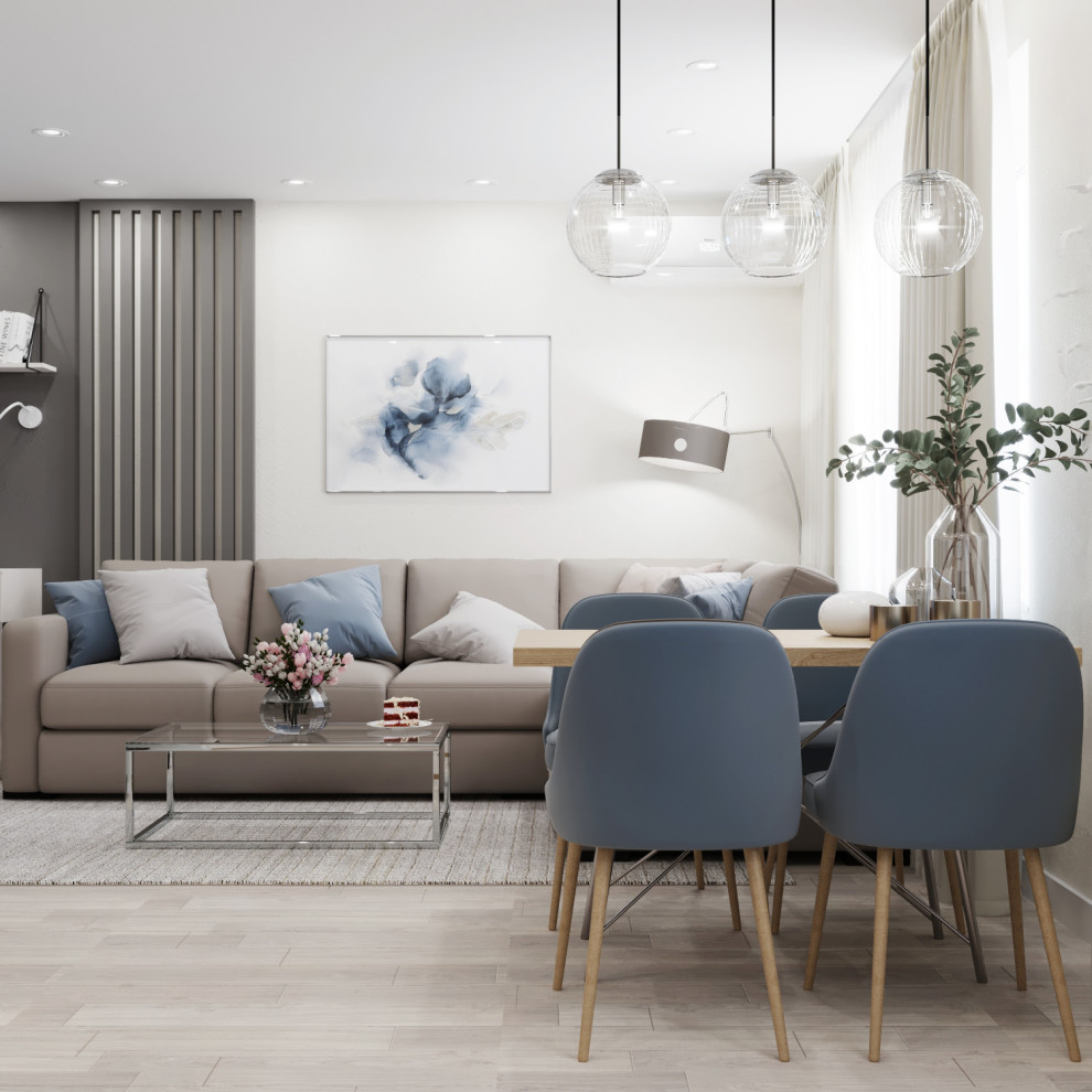 Дизайн проект Кухни-гостиной