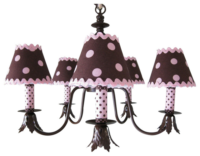 Pink And Brown Dottie Chandelier Contemporary Kids Ceiling Pink And Brown Dottie Chandelier Contemporary Kids Ceiling Lighting