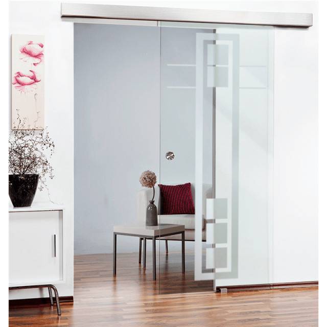 Modern European Glass Sliding Barn Door ein Non-Private Design - Asian -  Interior Doors - by Glass-Door.us | Houzz
