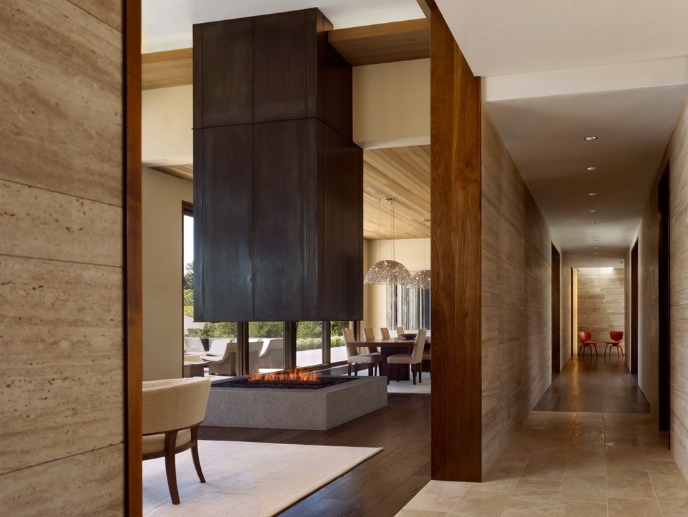 This is an example of a contemporary hallway in San Francisco.
