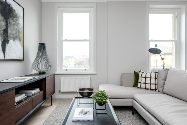 Wimbledon conversion flat contemporary-vardagsrum