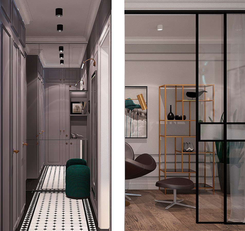 Двухкомнатная квартира 42.4кв.м.