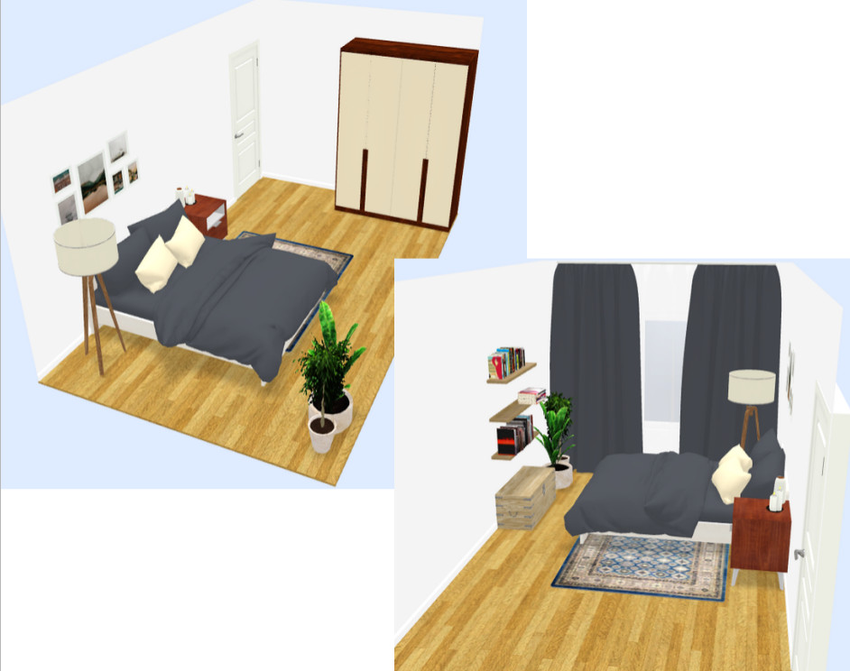 Спальня молодой пары в Москве