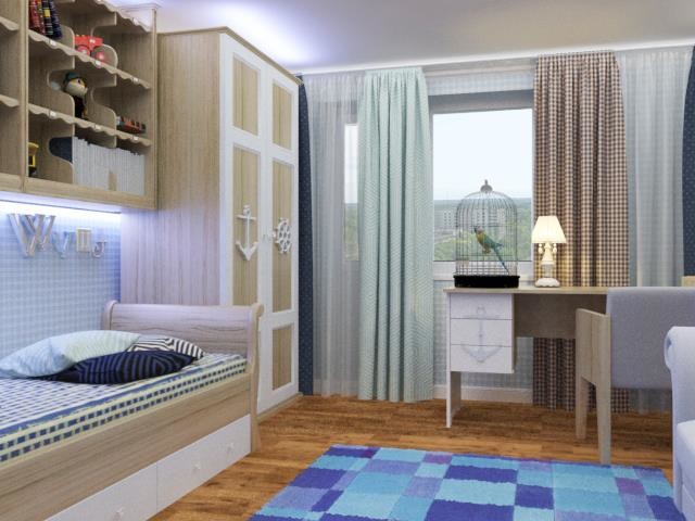 Детская со шведскими обоями