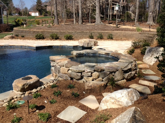 Home design - rustic home design idea in Charlotte