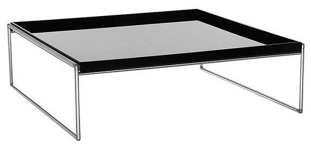 Trays Square Coffee Table By Kartell, Black Square Coffee Table Tray