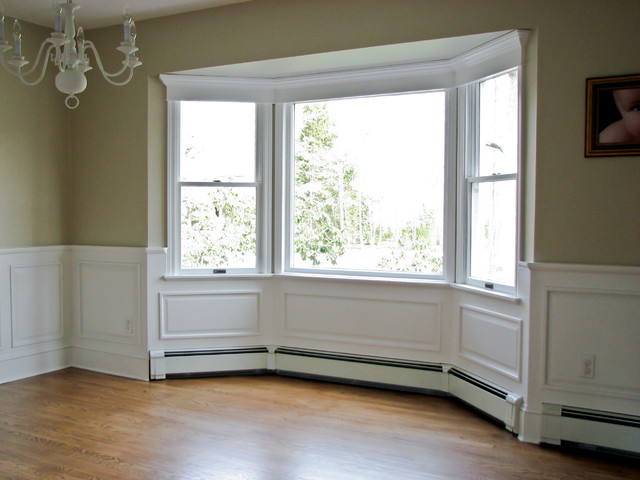 Classic Colonial Raised-Panel Wainscoting - Traditional ...