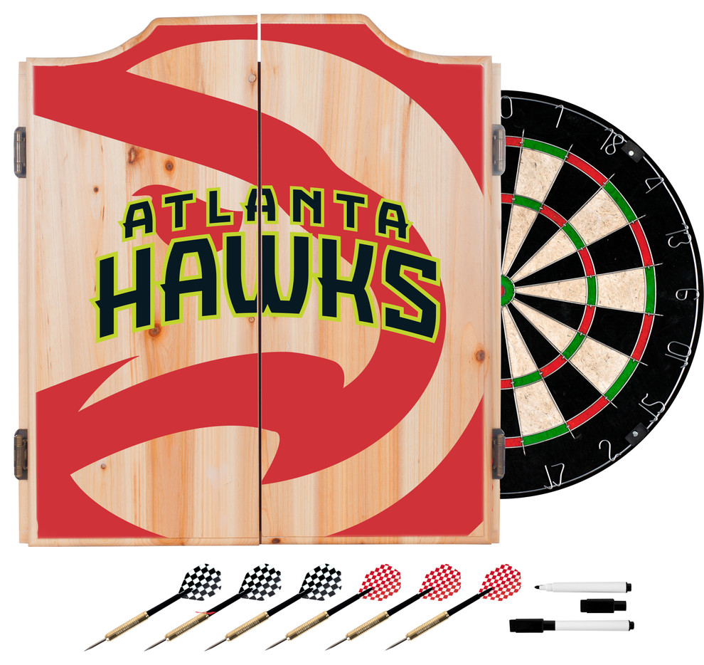 NBA Dart Set With Darts and Board, Fade, Atlanta Hawks
