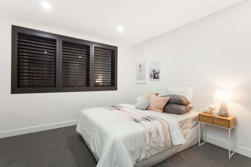 This is an example of a scandinavian bedroom in Perth.