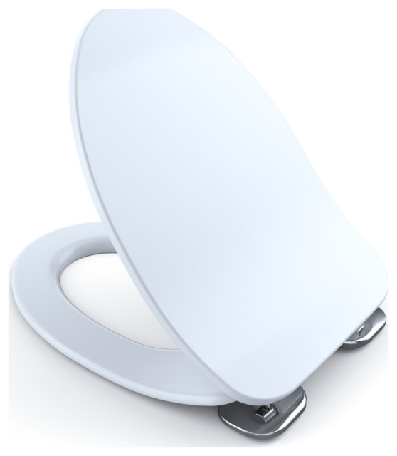 Toto SoftClose Ultra Slim NonSlamming Toilet Seat & Lid Cotton White