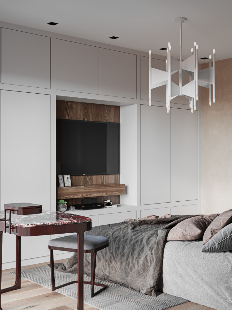 Визуализация квартиры в бежевых тонах