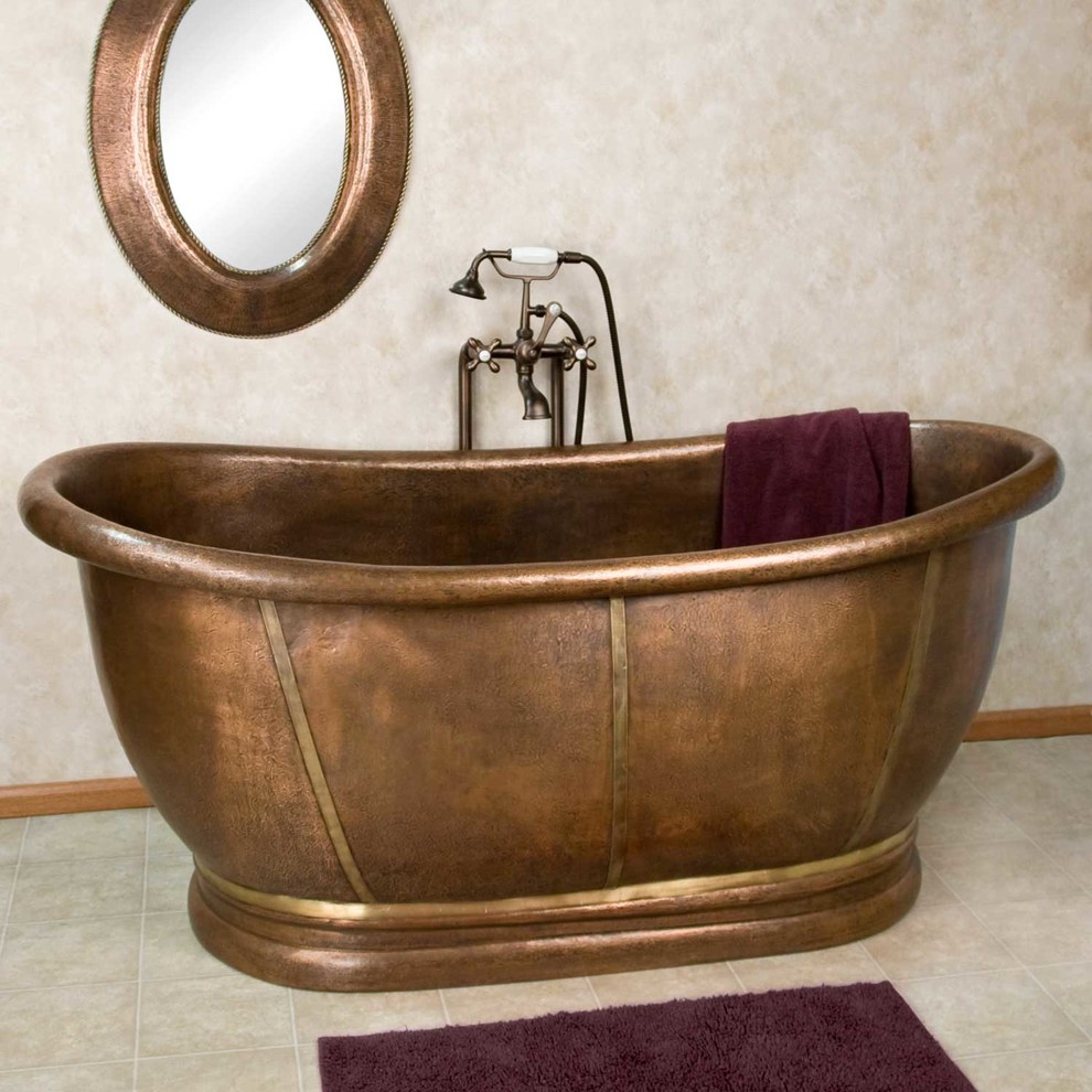 66" Ryker Copper Double-Ended Tub