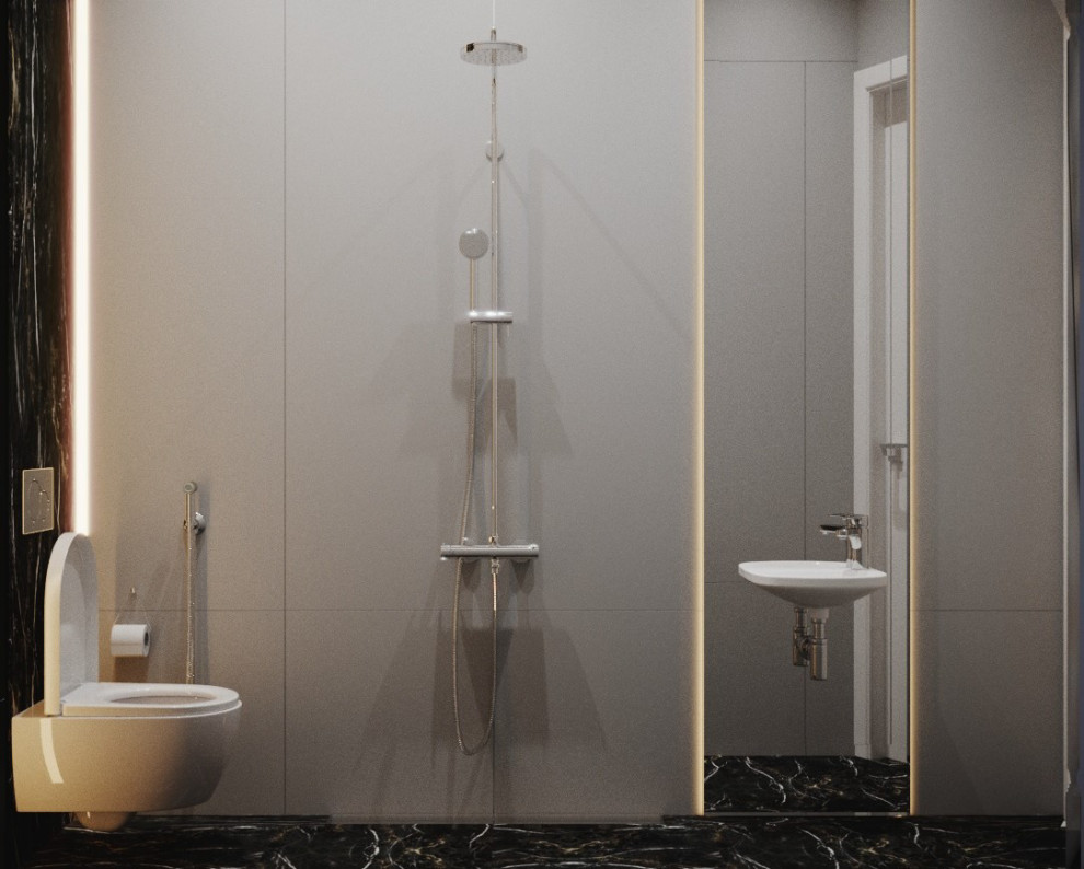 Проект санузлов на Дегтярной