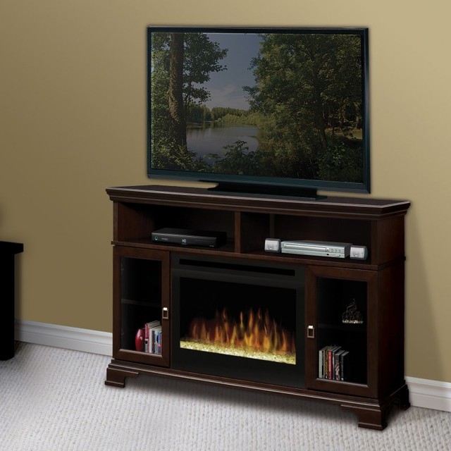 Dimplex Brookings Espresso Electric Fireplace Media Console Dark Brown - GDS25-E