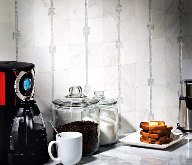 Times Square Backsplash - Contemporary - Kitchen - Los Angeles - by