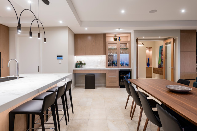 Pre and Post Construction - Lesmurdie contemporary-dining-room
