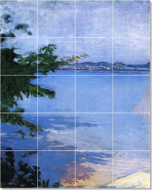 Abbott Handerson Thayer Waterfront Painting Ceramic Tile Mural 2, 48