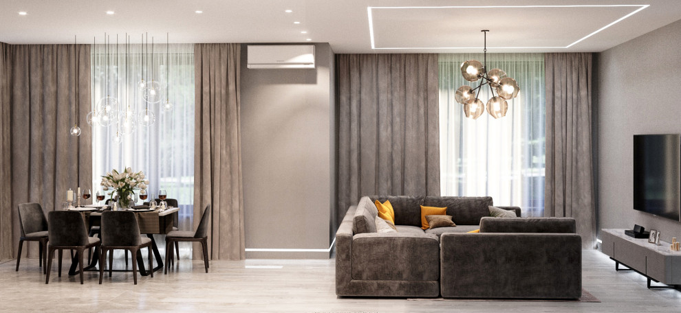 Гостиная-Холл-Столовая