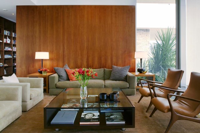 Lago Vista modern-vardagsrum