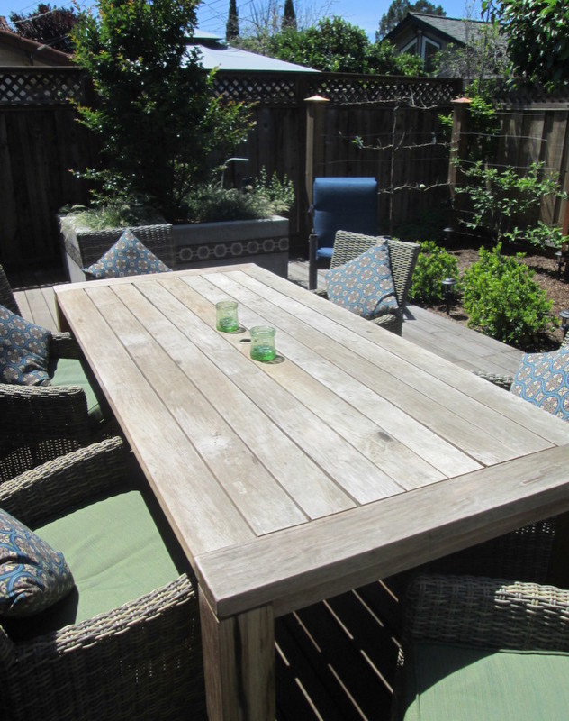 Photo of a mid-sized eclectic backyard partial sun garden for summer in San Francisco with decking.