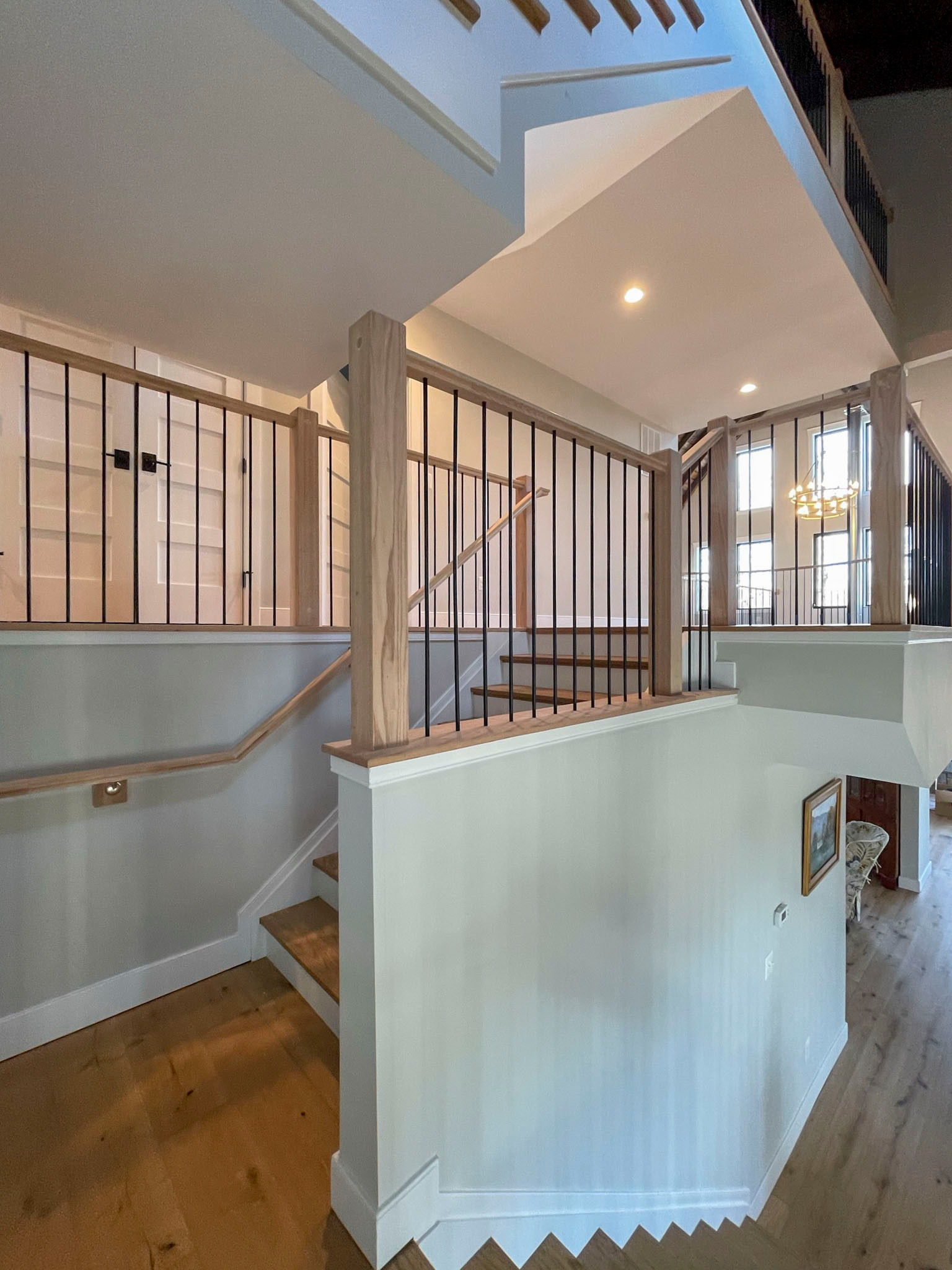 102_Straight-Freestanding Stairs/Landing in Barn Style Home, Leesburg VA 20175