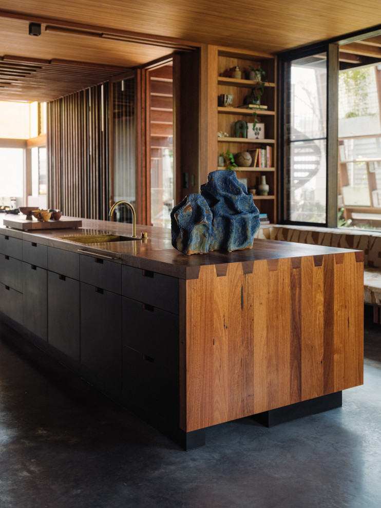 Photo of a contemporary kitchen in Sydney.