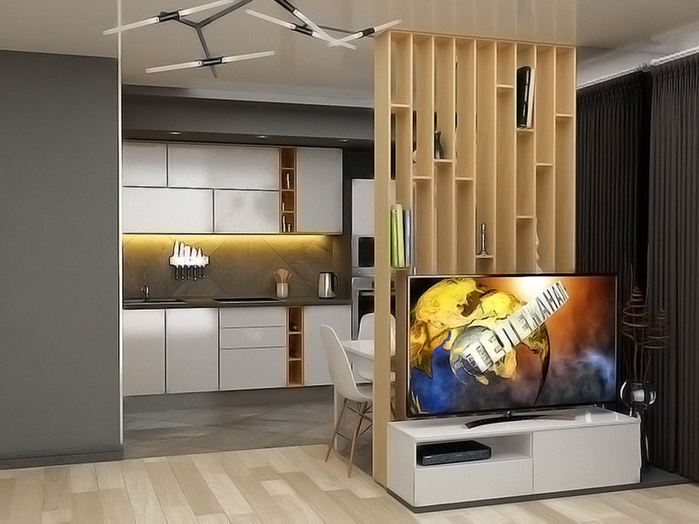 Дизайн-проект квартиры студии размещения ТВ