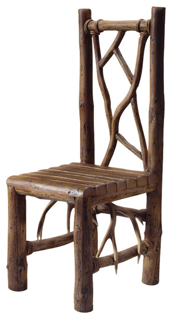 Cast Aluminum Mountain Pine Chair No Cushion