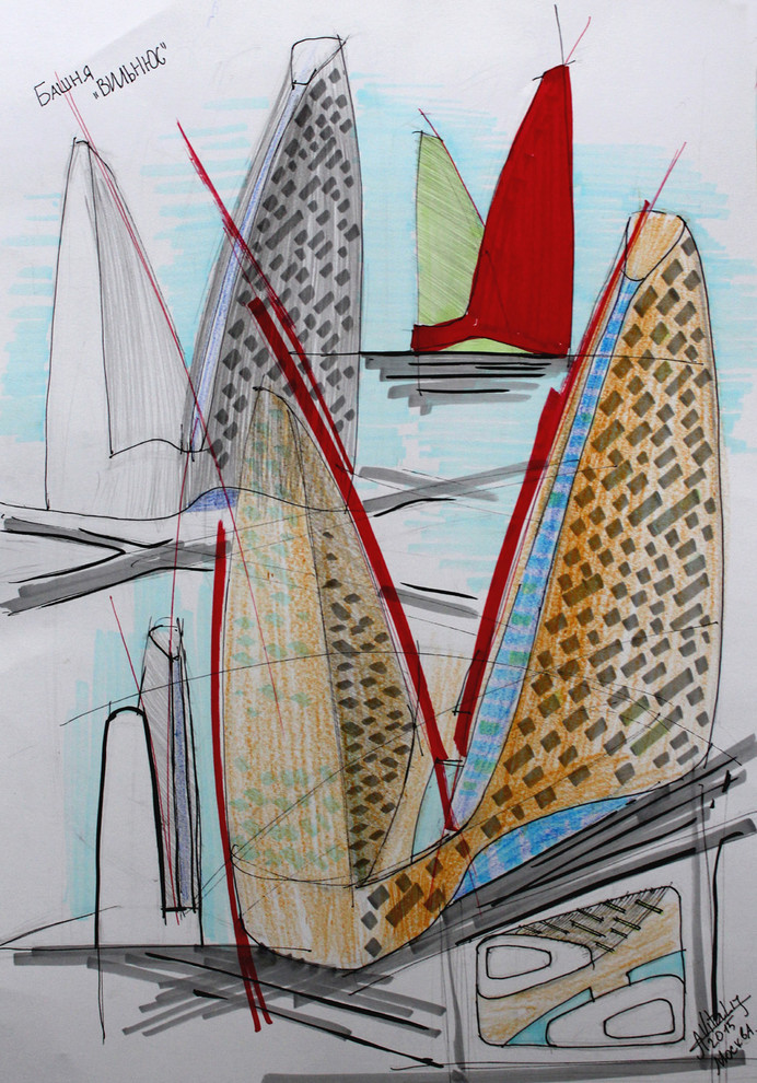 Размышление с карандашом - высотные здания