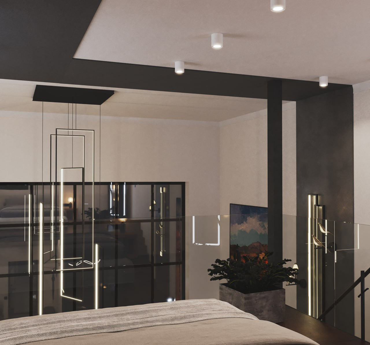 Много воздуха и света. Апартаменты для молодой пары.