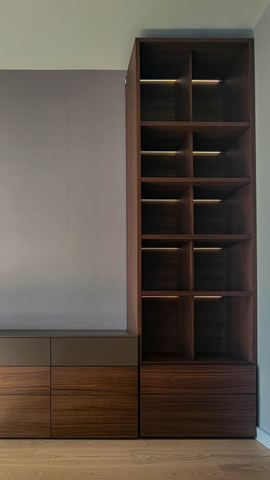 Inspiration for a large contemporary wardrobe in New York.