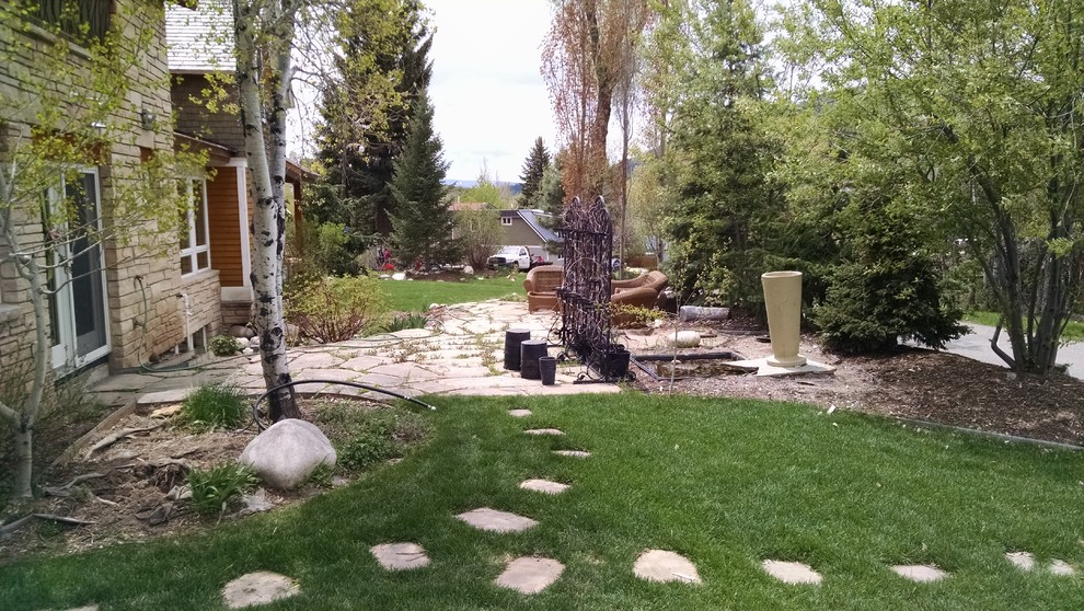 Major redo of a landscape for a quaint home in Steamboat