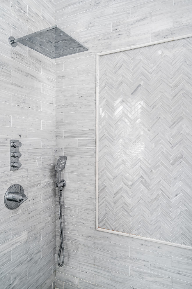 Transitional home design photo in Boston