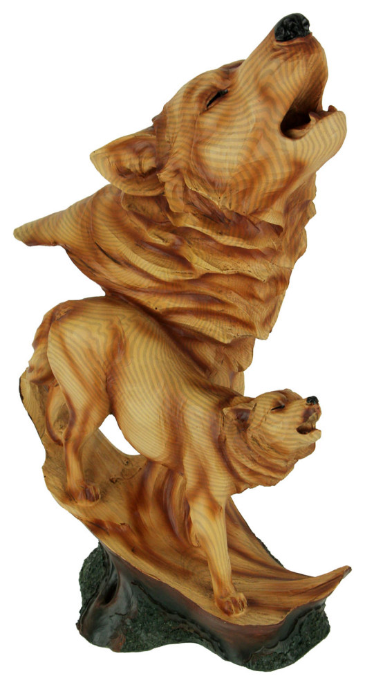 Everspring Carved Wood Look TIGER BUST Resin Sculpture//Statue