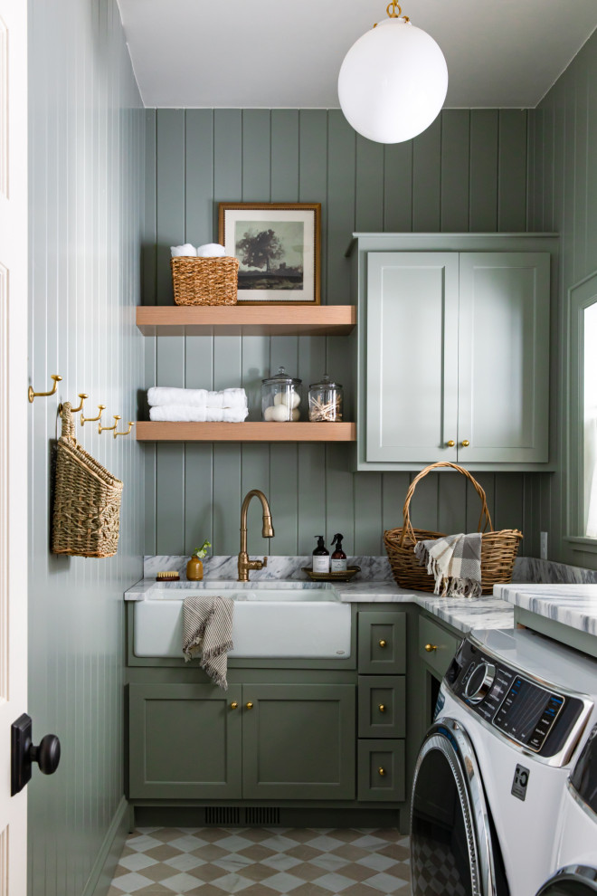 Project Plaid - Traditional - Laundry Room - Oklahoma City - by Kelsey ...