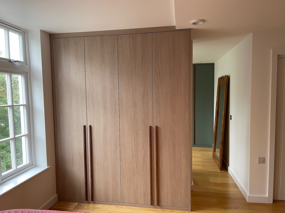 Bespoke Wardrobes and Custom Shelving Solutions with Routed Wooden Handles