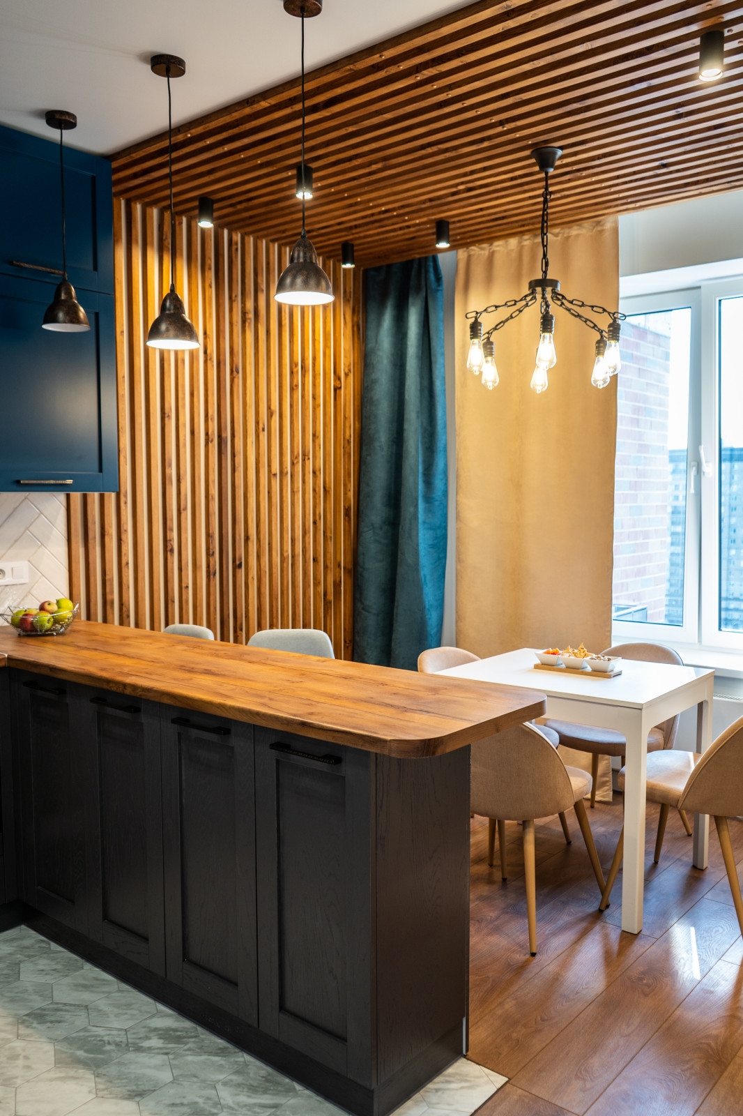 Дизайн кухни для квартиры в ЖК "Русский авангард"