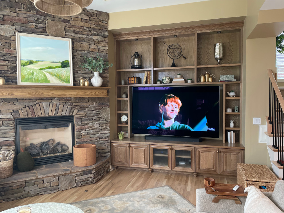 Custom Kitchen Cabinetry, Bar, Island, and Great Room
