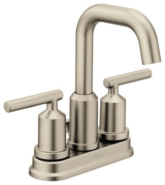 Moen Gibson 1.2 GPM High Arc Bathroom Faucet Contemporary Bathroom