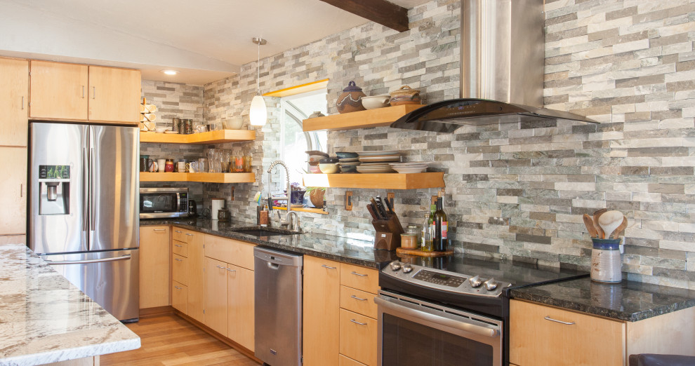 This is an example of a medium sized traditional kitchen in Other.