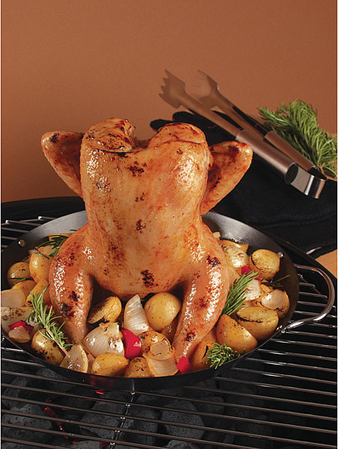 Nonstick Vertical Poultry Roasting Wok