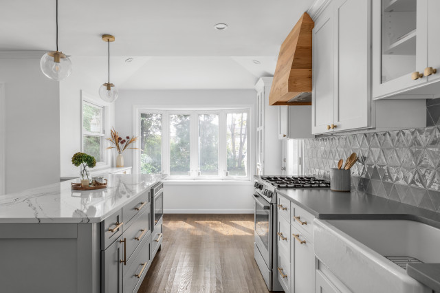 Plainview Split-Level Home transitional-kitchen