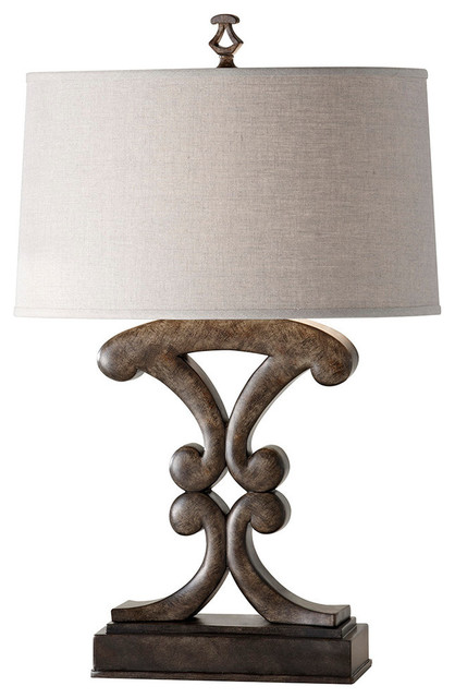1-Light Table Lamp, Weathered Black