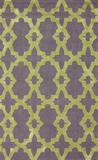 Kavka Ellis Green/Purple Indoor/Outdoor Area Rug 