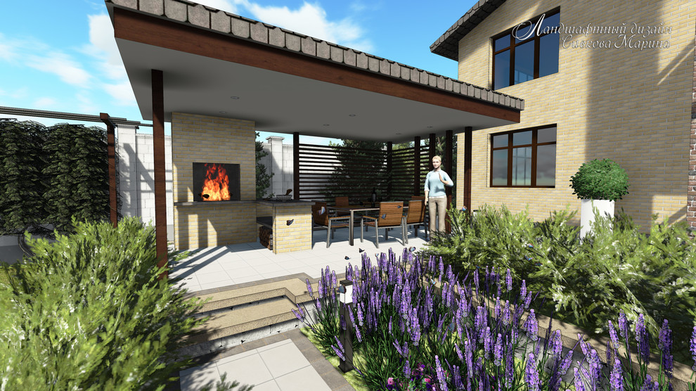 Небольшой сад в современном стиле
