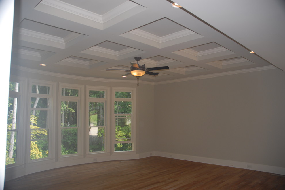 Traditional Custom Home Build with Moldings, Trim, Fireplace & Mantle